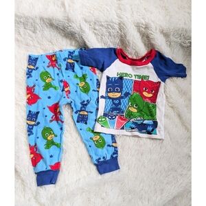 PJ Masks 100% Cotton Hero Time Kids Pajama Set Toddler Size 2T